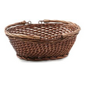 Oval Wicker Gift Baskets w/ Side Handles (13 1/4"x10 1/4"x5 1/4")